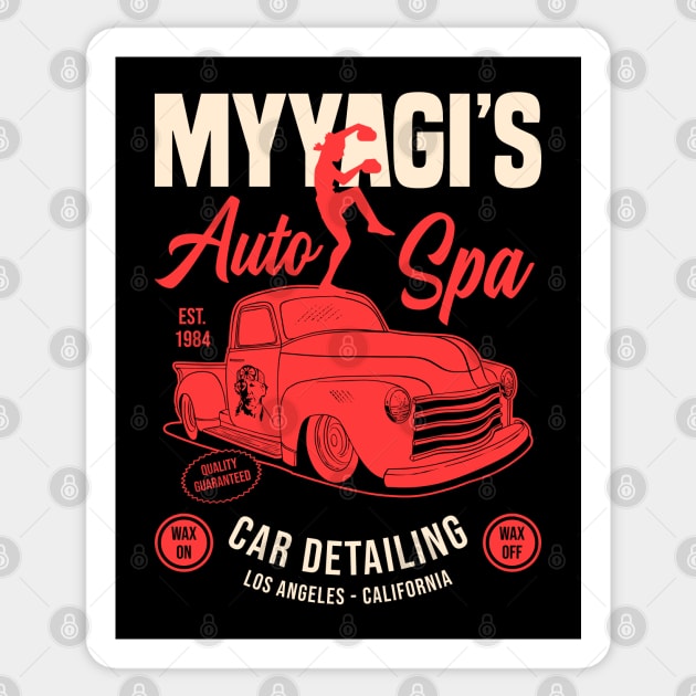 Miyagi's Auto Spa - 80s movies Sticker by Sachpica